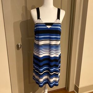Blue White and Black summer dress